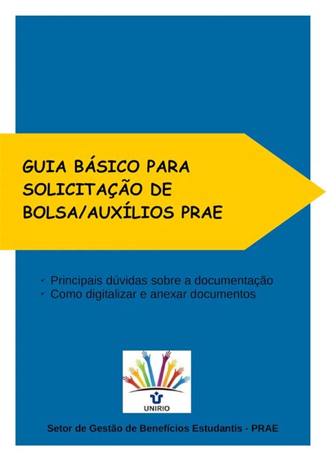 Solicitação de Bolsas e/ou Auxílios .